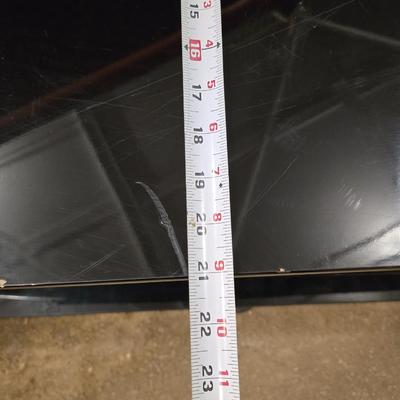 Half Moon Glass Top TV Stand