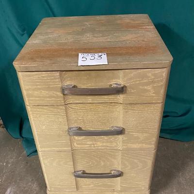 Vintage Blonde MCM Night Stand