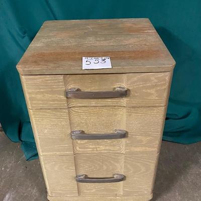 Vintage Blonde MCM Night Stand