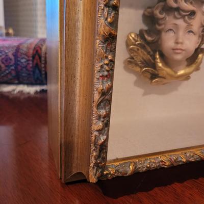 Framed Angel Head and Miniature China Doll (3GB2-CE)