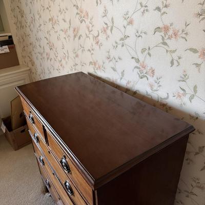 Antique Colonial Style Five Drawer Dresser (3GB1-CE)
