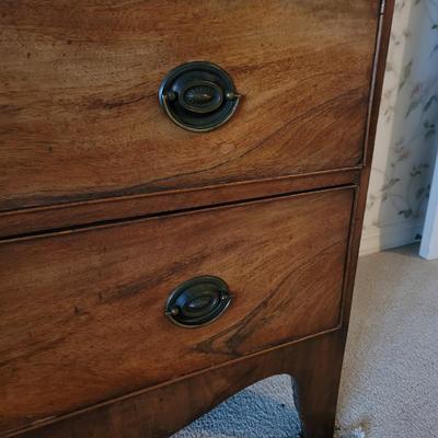 Antique Colonial Style Five Drawer Dresser (3GB1-CE)