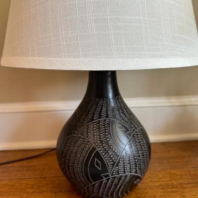 Carved Table Lamp