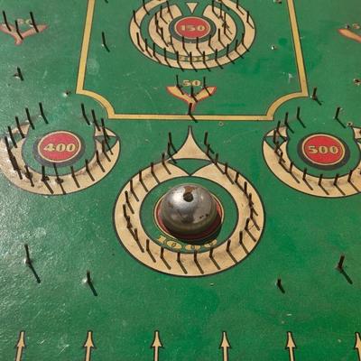 Vintage 1930s The Rambler Game Rich Toys Morrison Illinois Marble Pinball Game