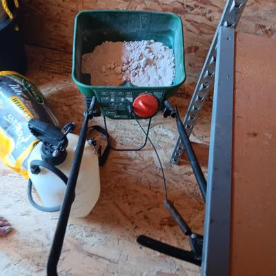 WALK BEHIND SPREADER, WEED SPRAYER AND FERTILIZER