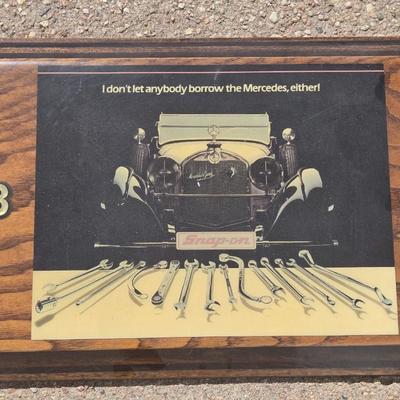 Vintage Snap-On & Mercedes Clock