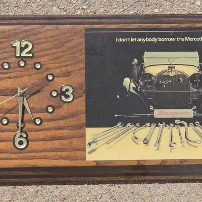 Vintage Snap-On & Mercedes Clock