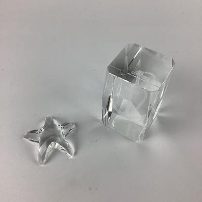 662 Anchor in Glass w/ Swarovski Starfish