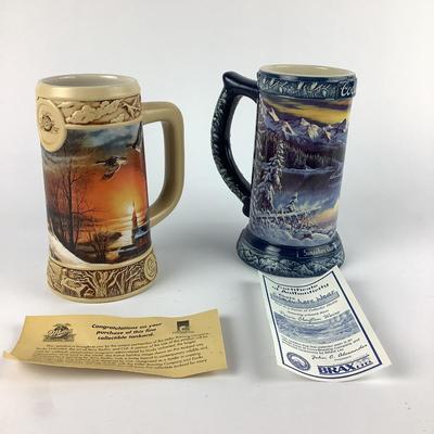 666 Two Coors & Miller Highlife Steins