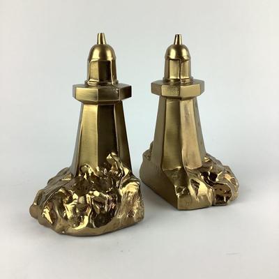 667 PM Craftsman Brass Lighthouse Bookends