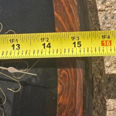 Vintage Eagle Claw Fishing Tackle Wood Clock