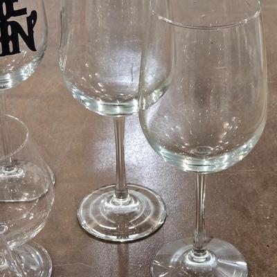 Mixed Lot of Wine and Brandy Glasses