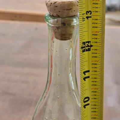 Vintage Porfidio Blown Glass Bottle with a Glass Cactus inside the Bottle