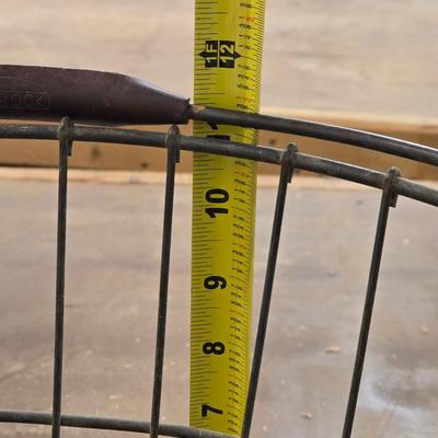 Vintage Metal Egg Collection Basket