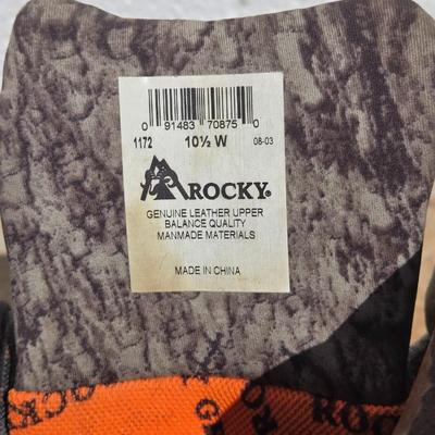 Rocky Leather and Camo Hunting Boots
