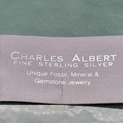NWT Charles Albert Glow Lucite Scorpion Pendant 925 Sterling