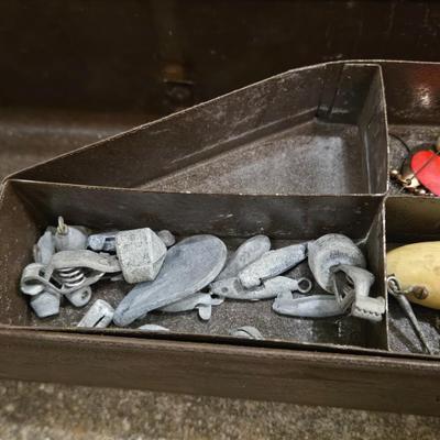 Vintage Tac All Fishing Pole Case & Tackle Box - Filled with Fishing Pole, Lures, and More! New pics added!