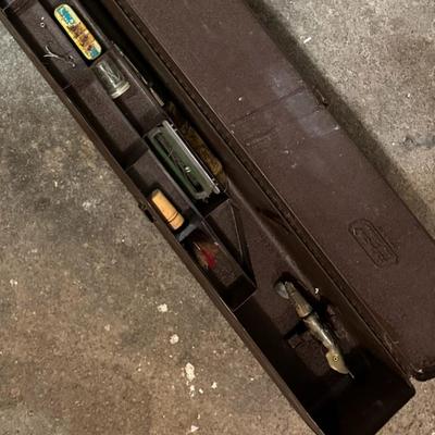 Vintage Tac All Fishing Pole Case & Tackle Box - Filled with Fishing Pole, Lures, and More! New pics added!