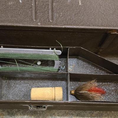 Vintage Tac All Fishing Pole Case & Tackle Box - Filled with Fishing Pole, Lures, and More! New pics added!