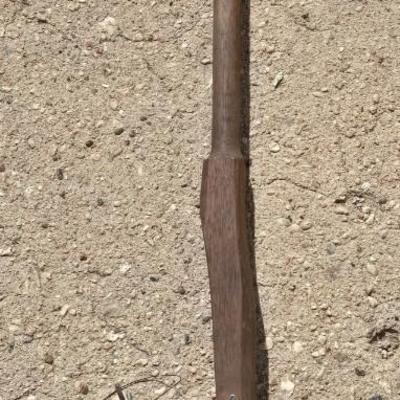 Vintage Marc Reel and Wood Spear Fishing Pole