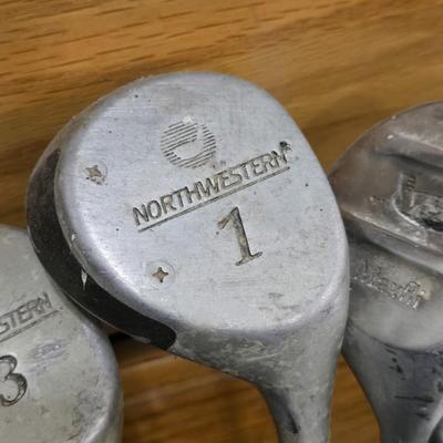 Northwestern Golf Clubs and Fairway Golf Bag