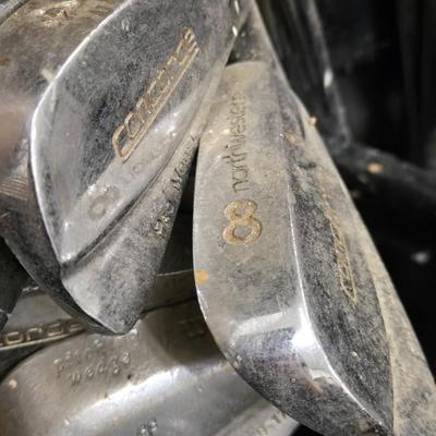 Northwestern Golf Clubs and Fairway Golf Bag