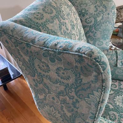 Teal Wingback Chair
