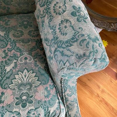 Teal Wingback Chair
