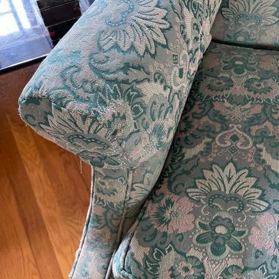 Teal Wingback Chair
