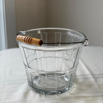 Vintage Anchor Hocking Glass Ice Bucket