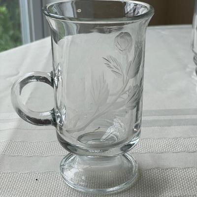 Pitcher and Irish Coffee Mugs