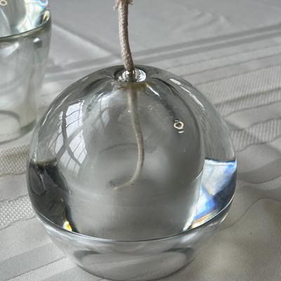 Glass Bubble Oil Lamps Various Shapes