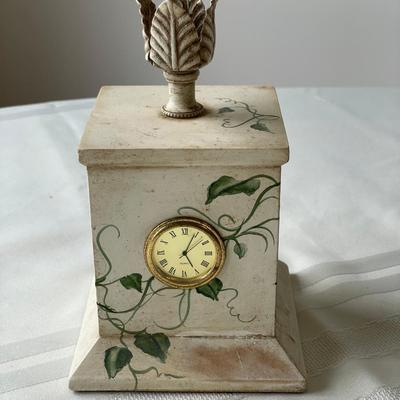 2 Hand-Painted Decorative Clocks