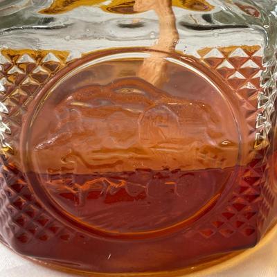 2 Antigue Glass Oil Lamps