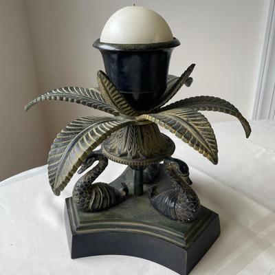 Palm Tree Themed Candle Holder Decor