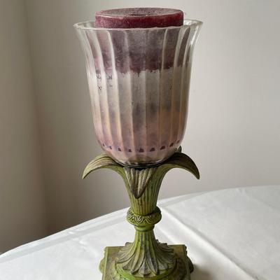 Palm Tree Themed Candle Holder Decor