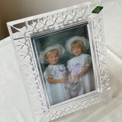 Two 24% Lead Crystal 5”x7” Photo Frames - Different Designs