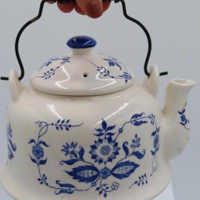 Traditional floral teapot