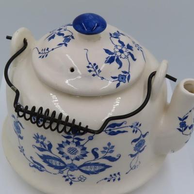 Traditional floral teapot