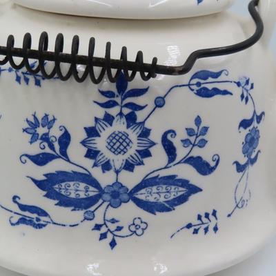 Traditional floral teapot