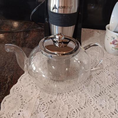 ADIRCHEF SINCE CUP COFFEE BREWER, MIKASA CREAM/SUGAR AND CUPS