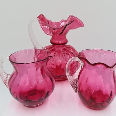 Pink glassware