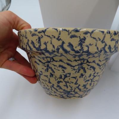 Roseville Pottery Blue Sponge (set of 3 pieces)