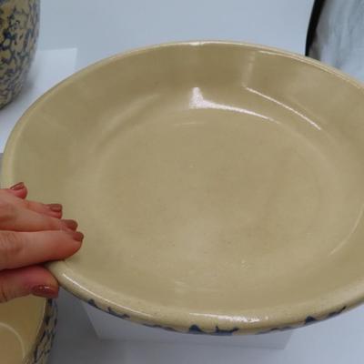 Roseville Pottery Blue Sponge (set of 3 pieces)