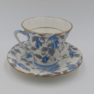 Blue Floral Teacup