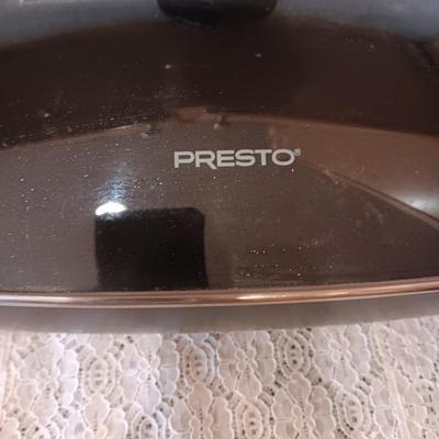 LARGE PRESTO ELECTRIC FRYING PAN & LARGE TRAY/PLATTER