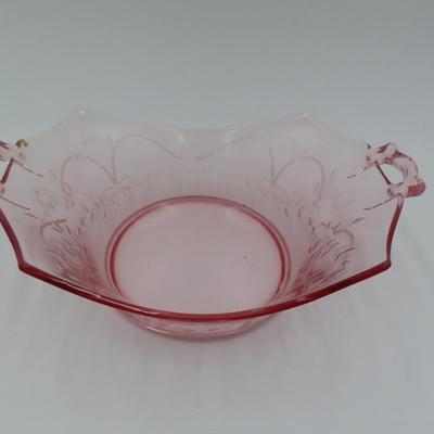 Large Pink Glassware (4 pieces)