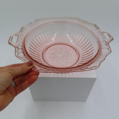 Large Pink Glassware (4 pieces)