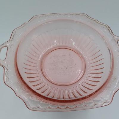 Large Pink Glassware (4 pieces)