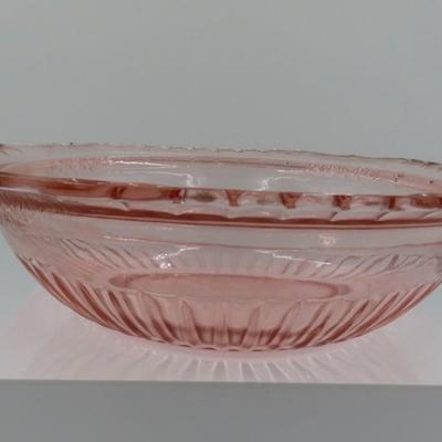 Large Pink Glassware (4 pieces)